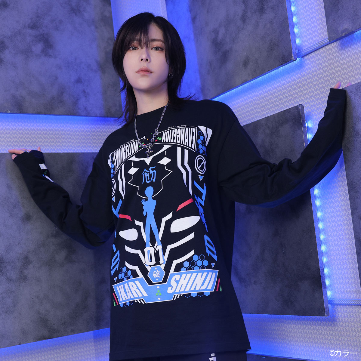 EVANGELION x QOOZA / LONG SLEEVE TEE [SHINJI2]（Q0076） - QOOZA