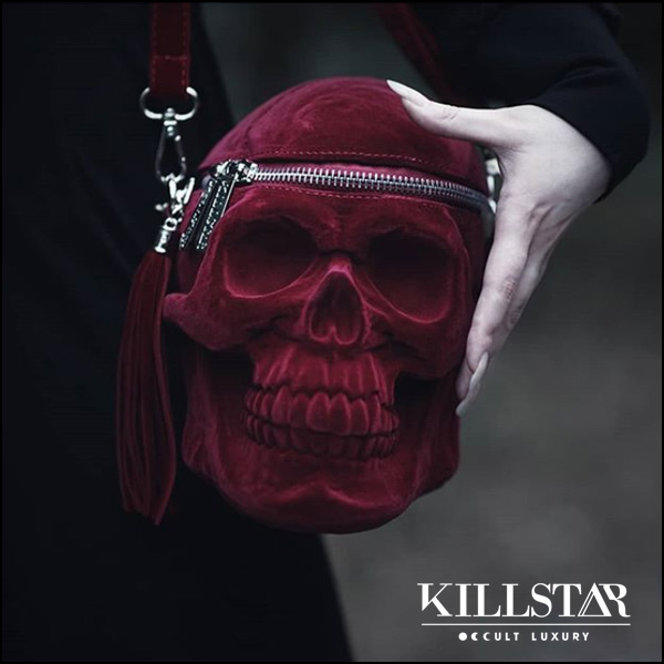 KILLSTAR Grave Digger Skull Handbag [BLOOD] バッグ (KSRA001500 
