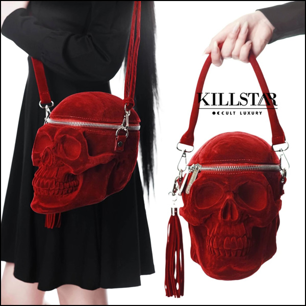 KILLSTAR Grave Digger Skull Handbag [BLOOD] バッグ (KSRA001500 