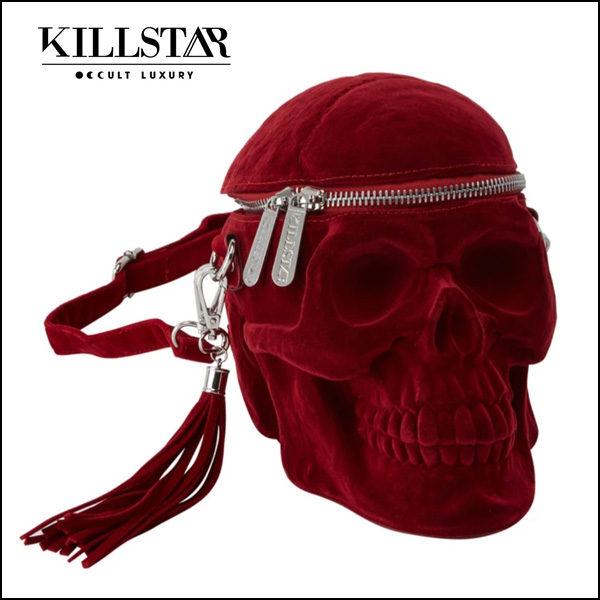 KILLSTAR Grave Digger Skull Handbag [BLOOD] バッグ (KSRA001500） - QOOZA