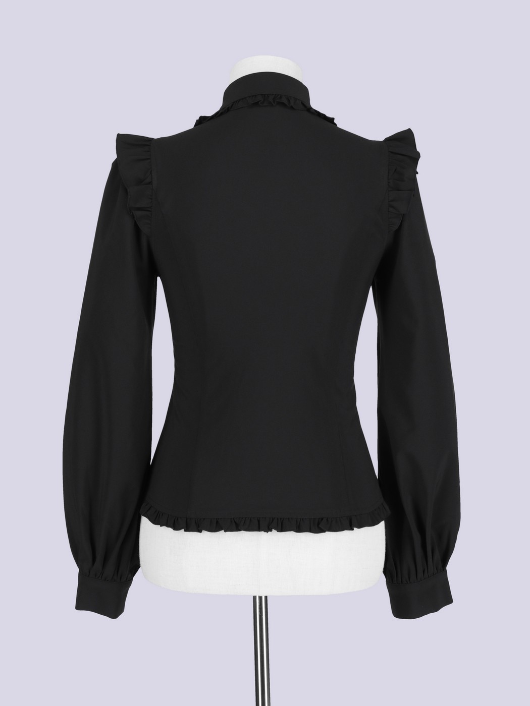 IMVAL / Heart Bib Blouse - BLK - QOOZA