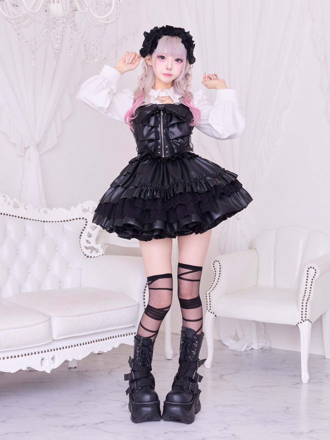 IMVAL / Big Ribbon Dress - QOOZA