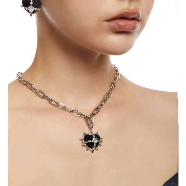 つきやろうです。VELOVITA tuün ネックレス　ヴェロヴィータ QOOZAセレクト / ［OCTO VITA］ラブスパイクネックレス-BLK［Evel