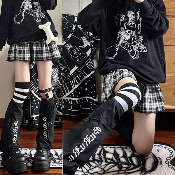 タイツ・ソックス NOT KNOWING Mouton Snap LegWarmer Black グラグラ レッグウォーマー ソックス 靴下 タイツ
