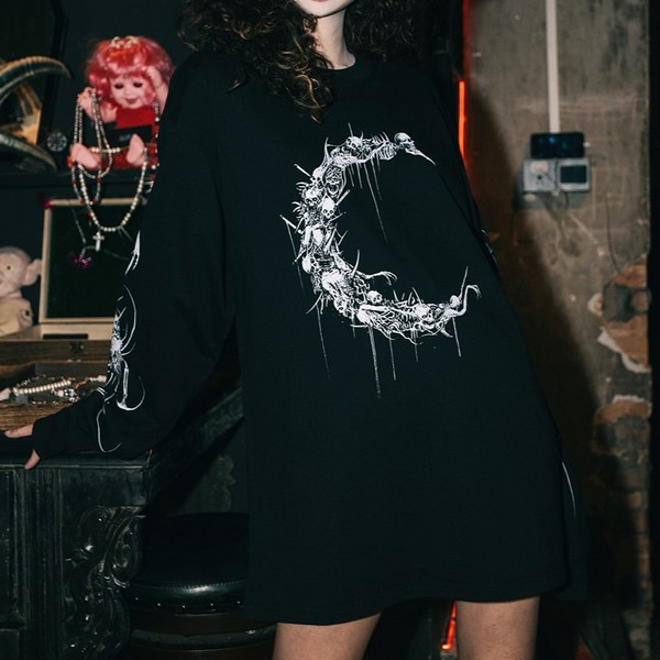 QOOZAセレクト / ［EKHLAS］The Dark Moon - L/S TEE（EK015） - QOOZA