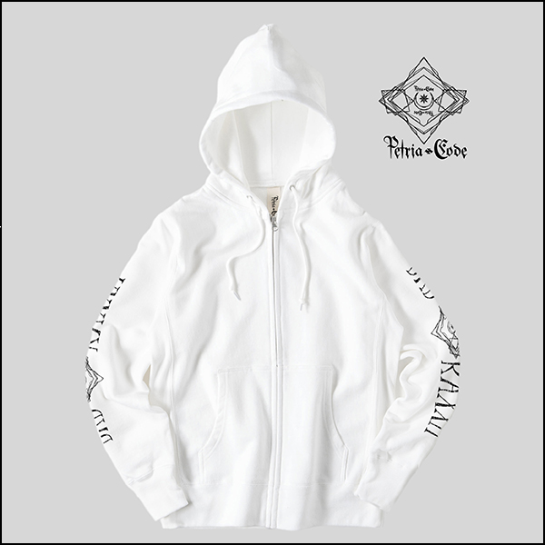 Petria=Code / bad ra××it _ Zip Hoodie［WHT］ジップフーディー