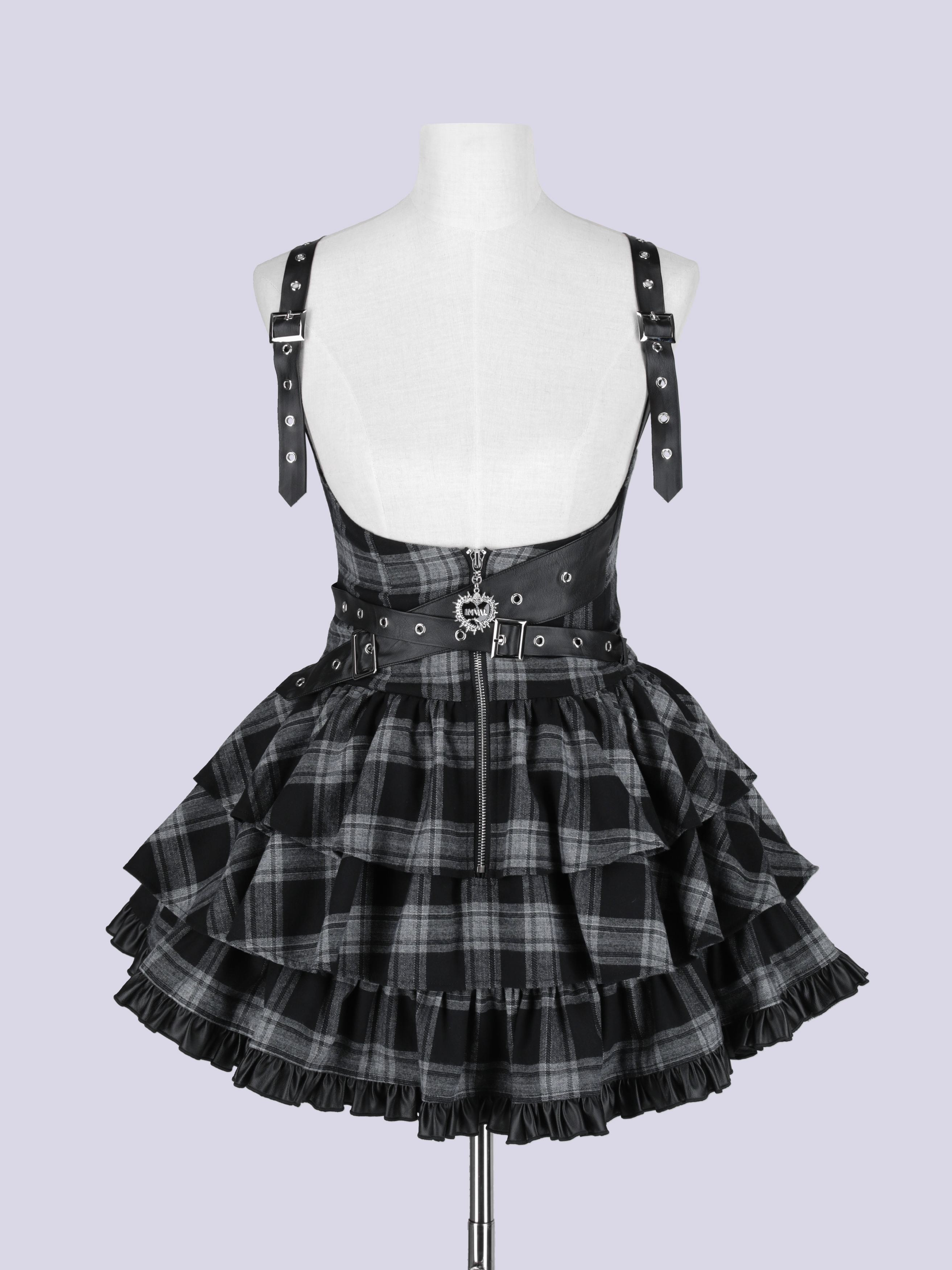 IMVAL / Frill Leather Dress [GRYCK] - QOOZA