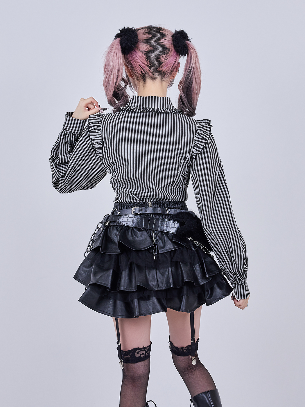 IMVAL / Heart Shirt［STRIPE］ - QOOZA