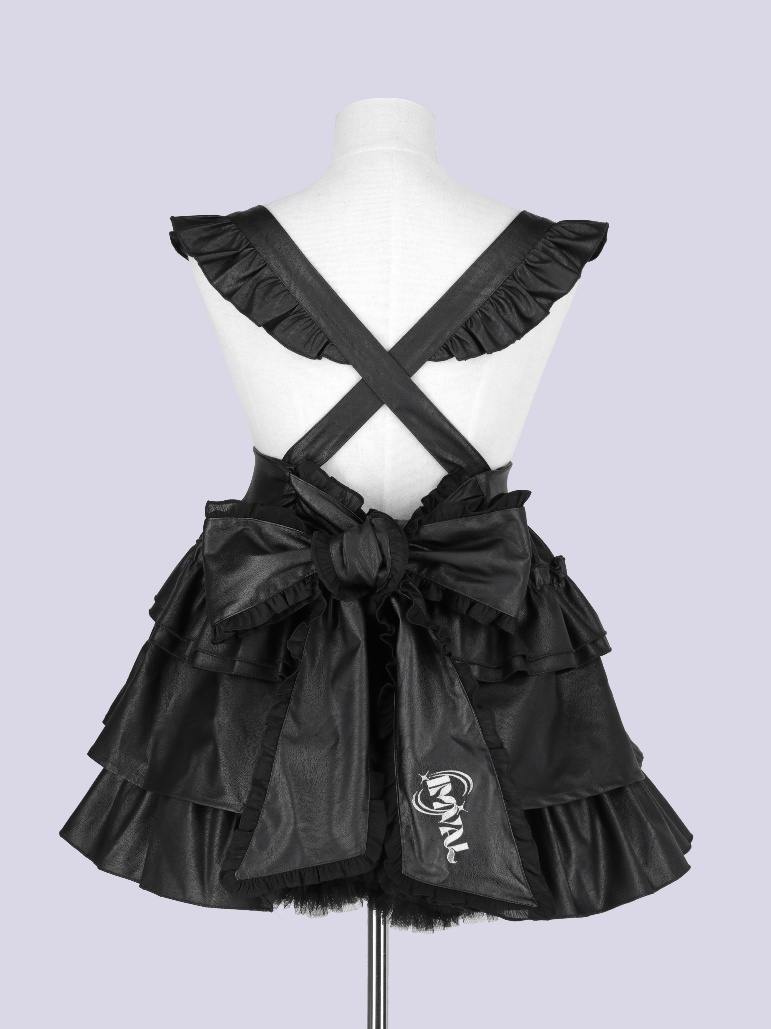 IMVAL / Leather Apron Dress - QOOZA