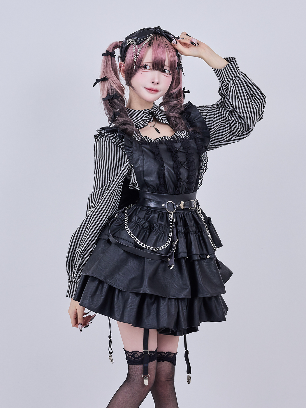 Qooza レザーワンピース ONE PIECE × QOOZA / PERONA FAUX LEATHER DRESS（Q0036） - QOOZA