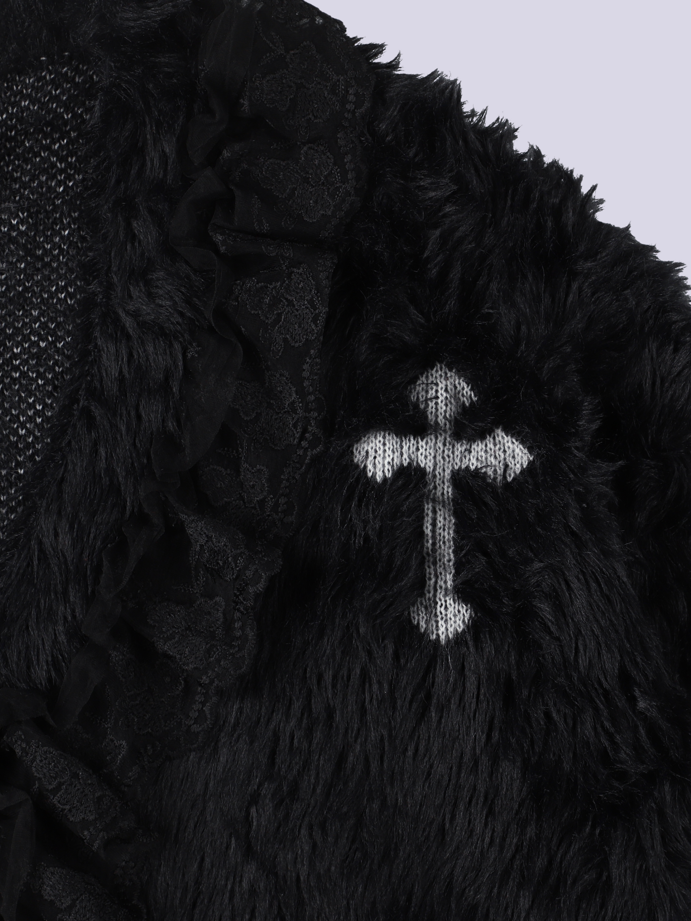 IMVAL / Shaggy Cardigan - QOOZA