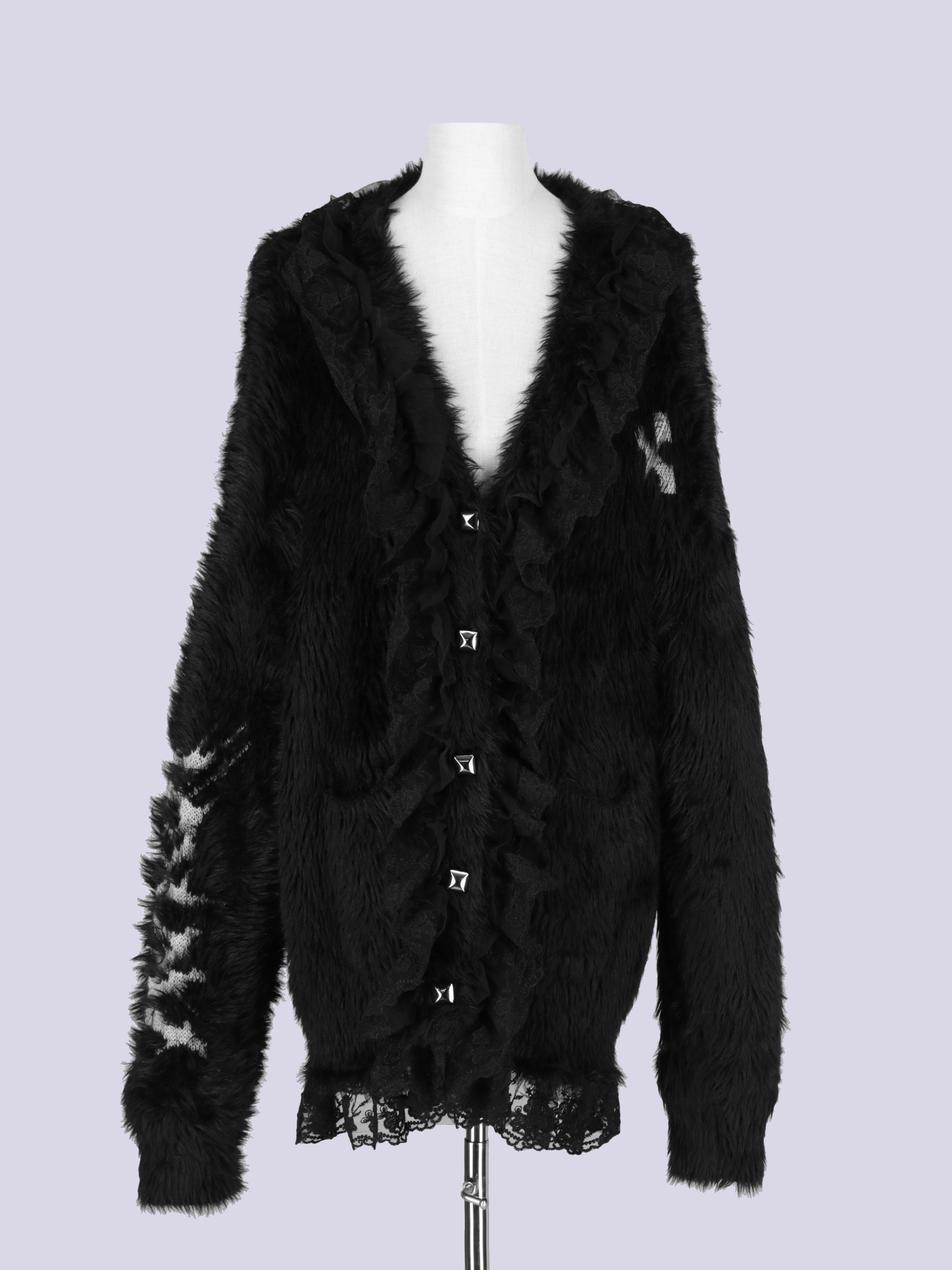 IMVAL / Shaggy Cardigan - QOOZA