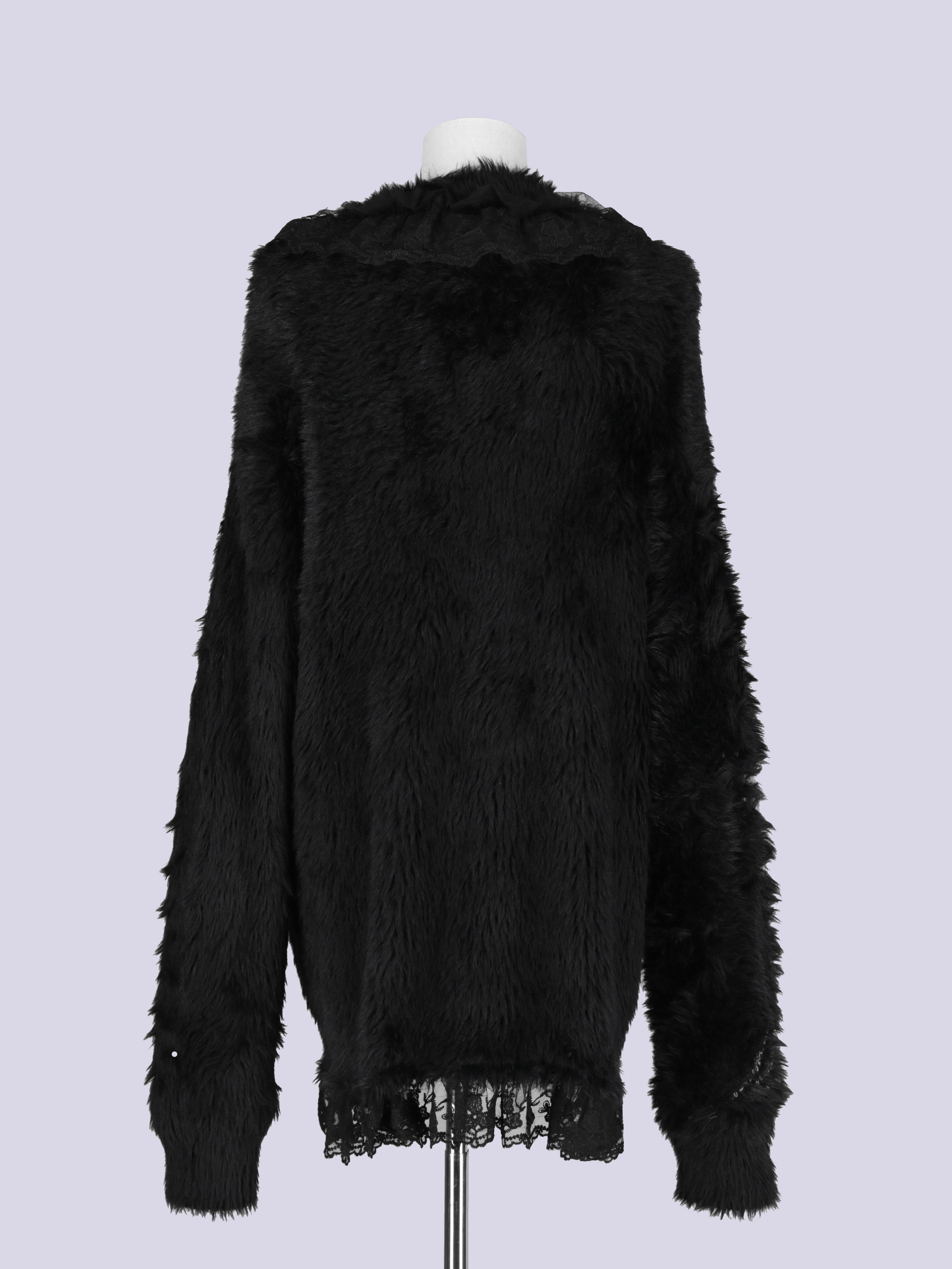 IMVAL / Shaggy Cardigan - QOOZA