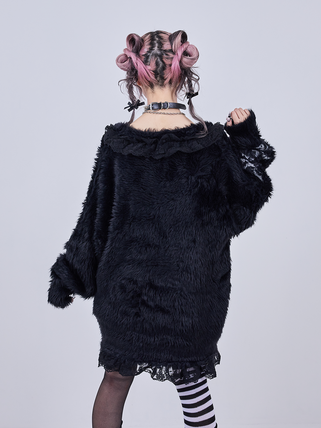 IMVAL / Shaggy Cardigan - QOOZA