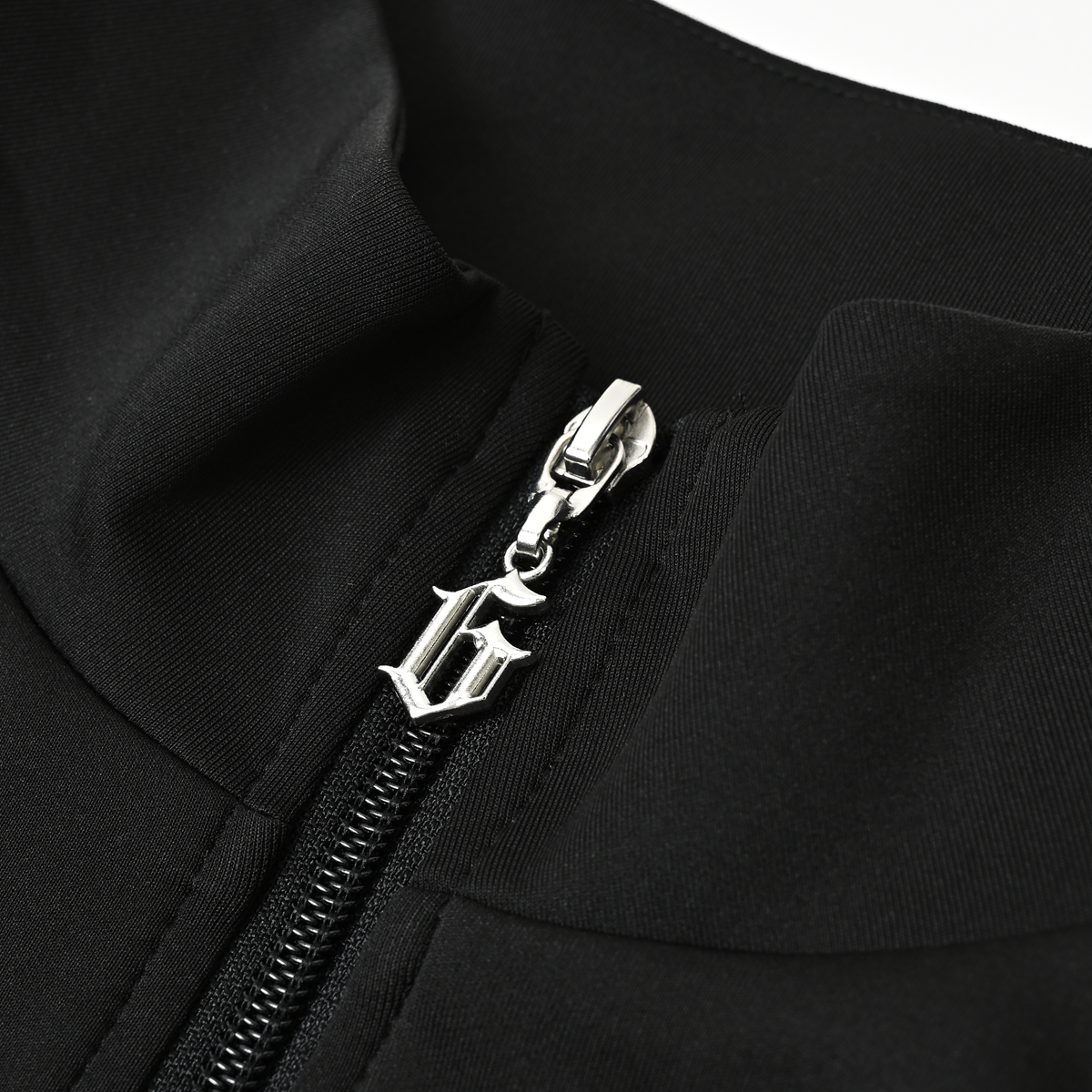 gibous×QOOZA line wappen track jacket black - QOOZA