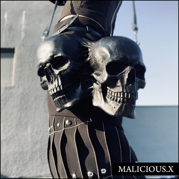 MALICIOUS.X / Twin skull shoulder bag(300533) - QOOZA MALICIOUS.X / Twin skull shoulder bag(300533) - QOOZA