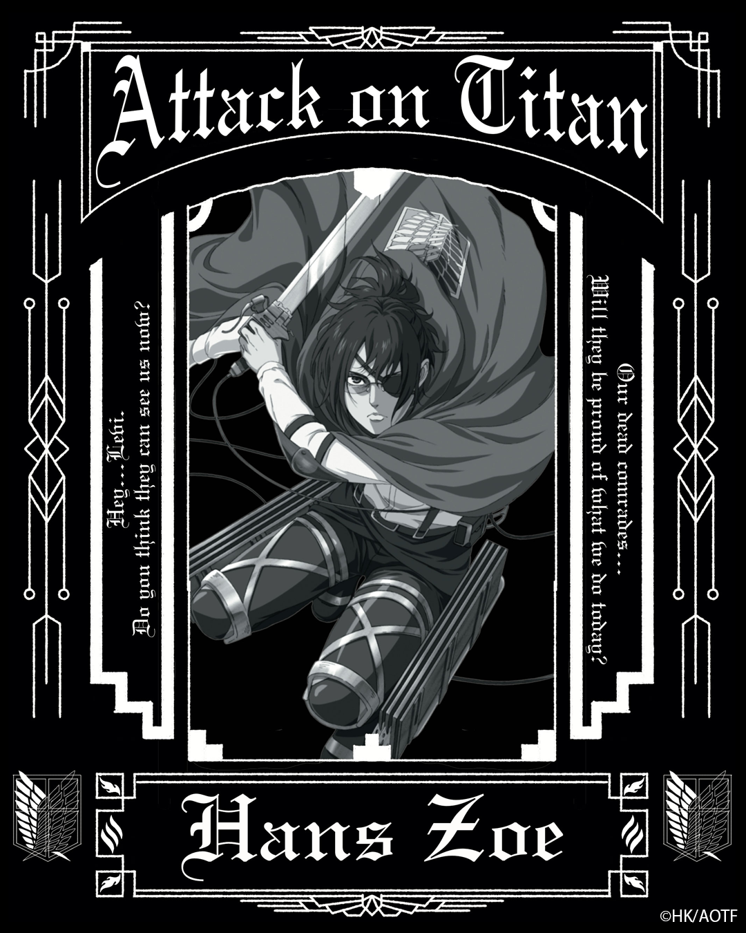 NEW ROCK x進撃の巨人 /ハンジ・ゾエ TEE - QOOZA