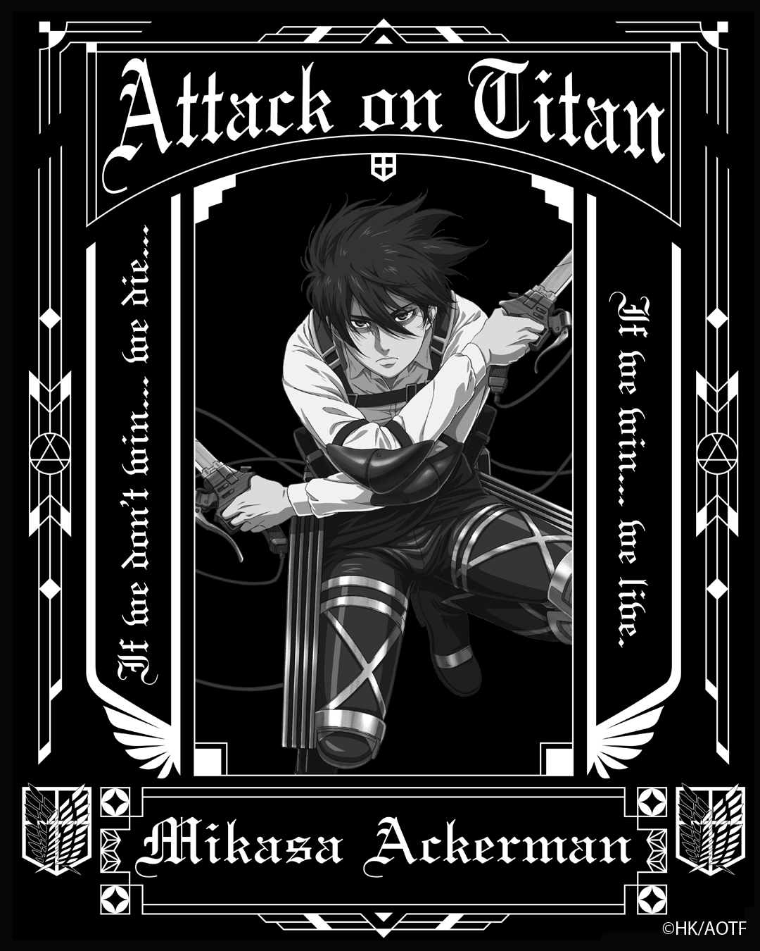 NEW ROCK x進撃の巨人 / ミカサ・アッカーマン TEE - QOOZA