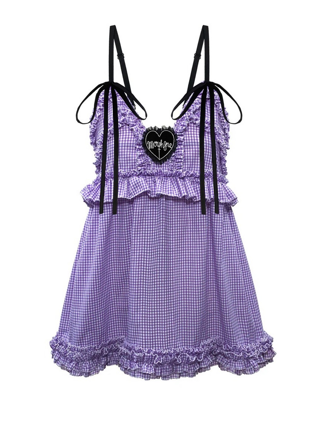 IMVAL Check Layered Dress ワンピース Qooza IMVAL / Check Layered Dress - QOOZA