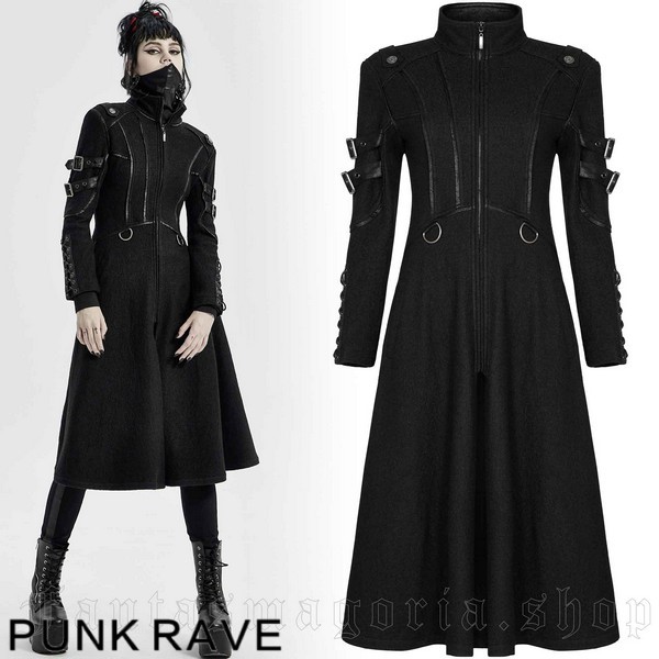 PUNK RAVE (fantas) / MINERVA BLACK COAT コート（WY-1302/BK） - QOOZA