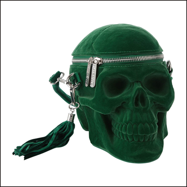 KILLSTAR Grave Digger Skull Handbag [GREEN] ハンドバッグ 