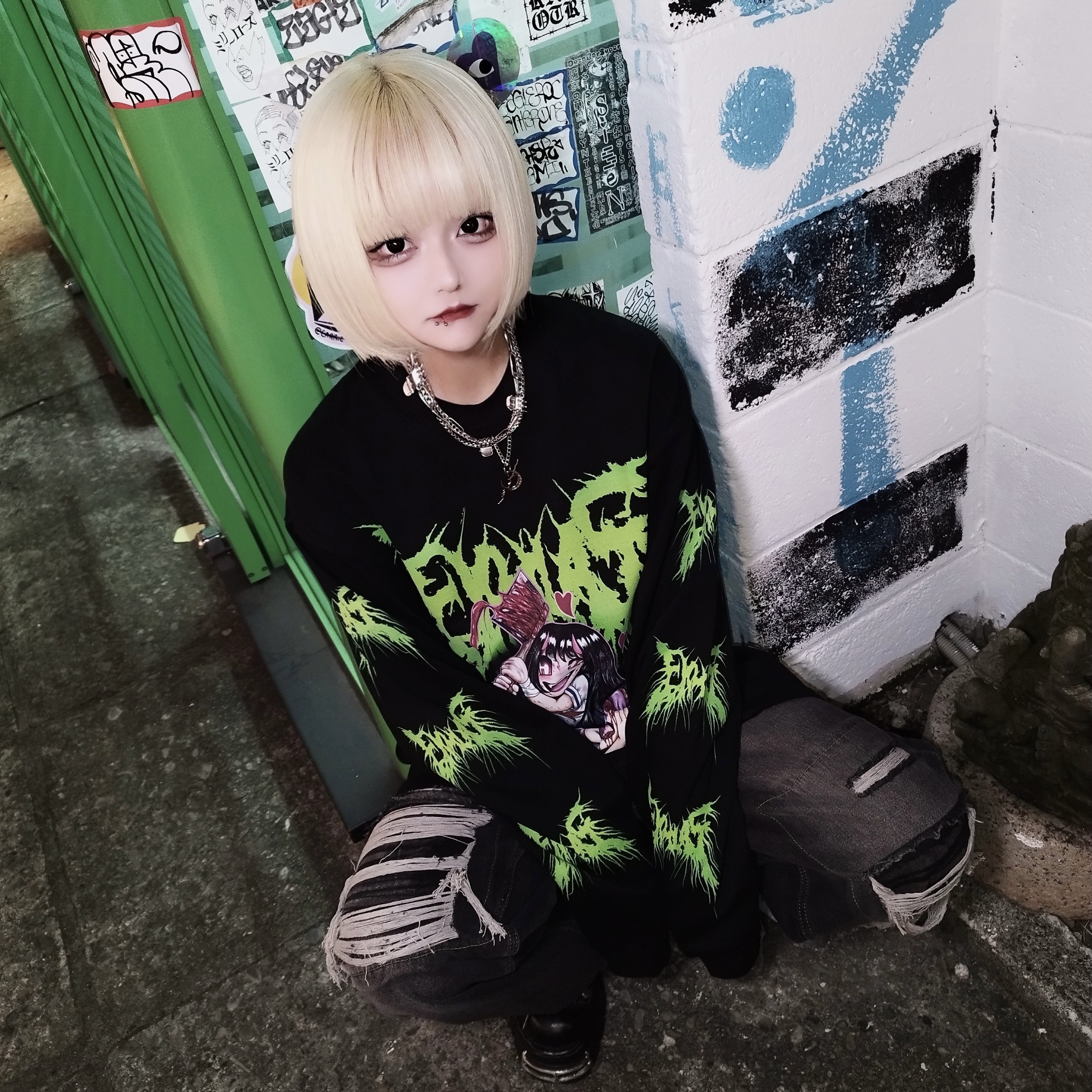 QOOZAセレクト / ［EKHLAS］Bad Girl 2.0 - L/S TEE（EK017） - QOOZA