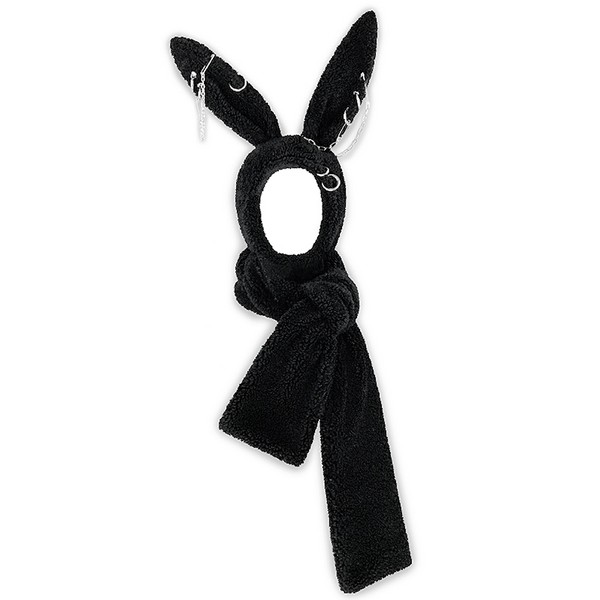 QOOZAセレクト / ［CFIERCE］PUNK RABBIT HOODED SCARF（CF001