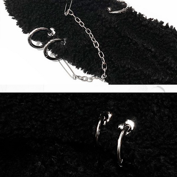 QOOZAセレクト / ［CFIERCE］PUNK RABBIT HOODED SCARF（CF001