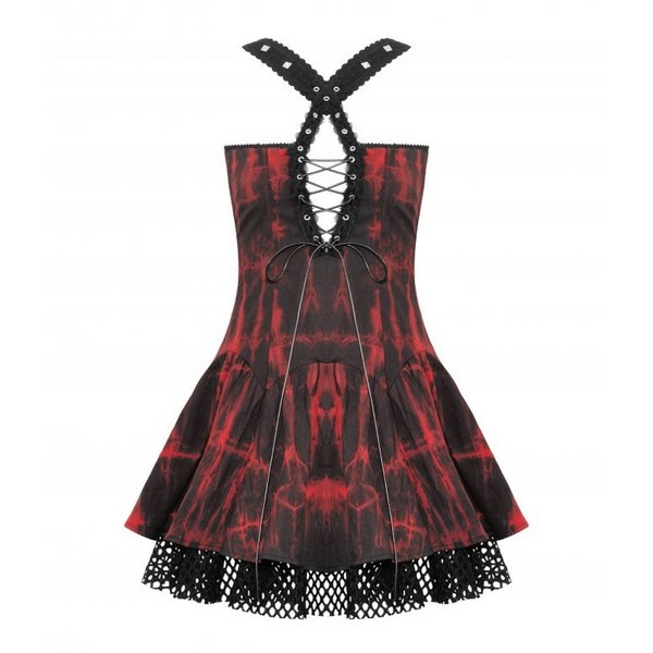 Dark in Love / Punk rock dye halter dress ワンピース［DW896］ - QOOZA