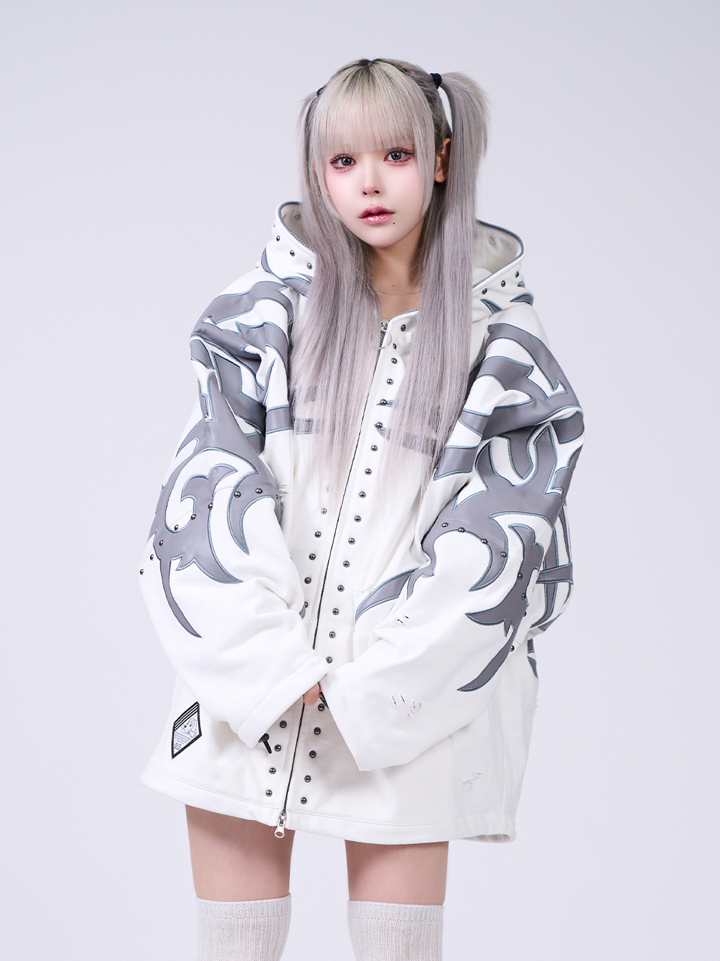 IMVAL×GALFY Bondage Dog Hoodie［WHT］ 1110152643_691185a3b6872.jpg