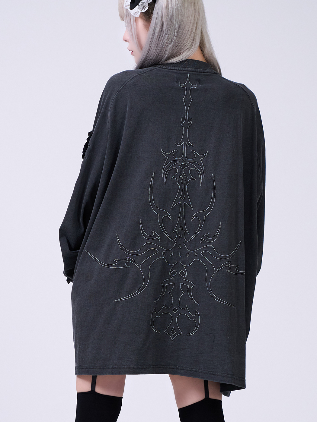 IMVAL×GALFY Doll Dog 大萌袖 L/S TEE［BLK］コラボ IMVAL×GALFY / Doll Dog 大萌袖 L/S TEE［BLK］ - QOOZA