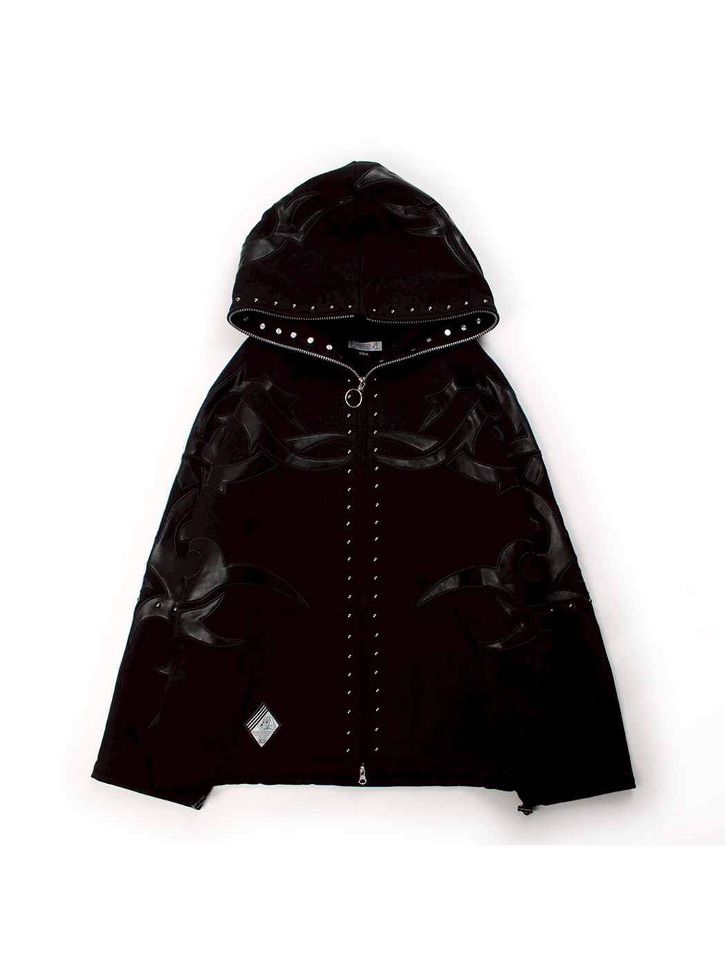 IMVAL×GALFY / Bondage Dog Hoodie［BLK］ - QOOZA