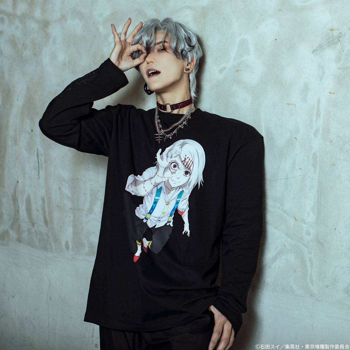 東京喰種 × QOOZA / 鈴屋什造 L/S TEE - QOOZA