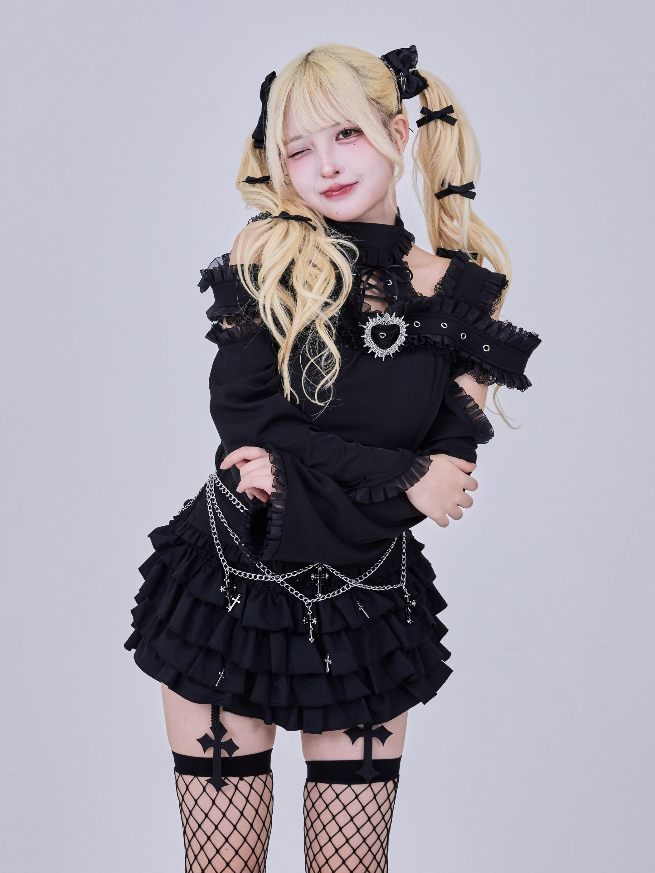 IMVAL / 2way Off-Shoulder Top［BLK］ - QOOZA