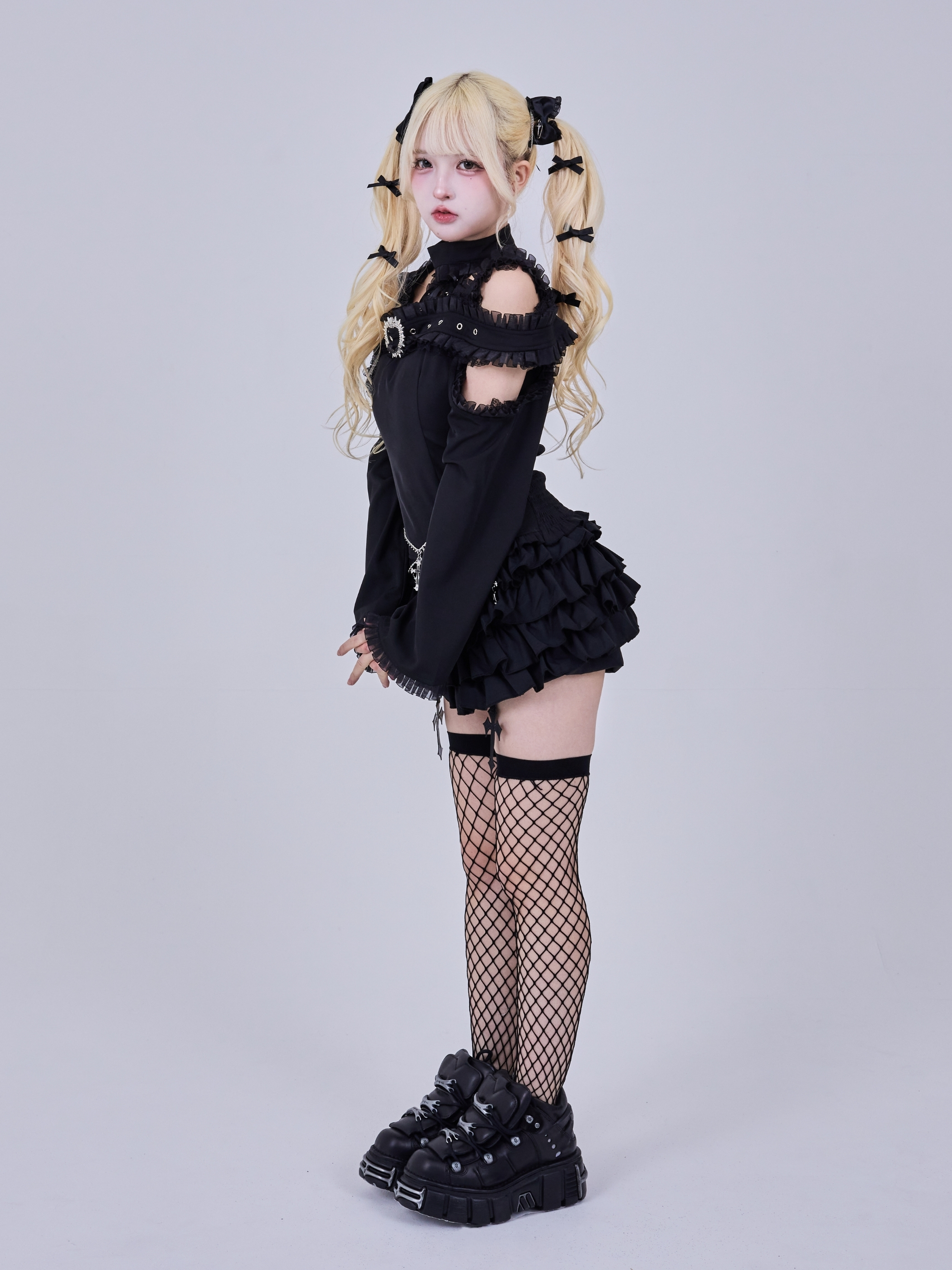 IMVAL / 2way Off-Shoulder Top［BLK］ - QOOZA