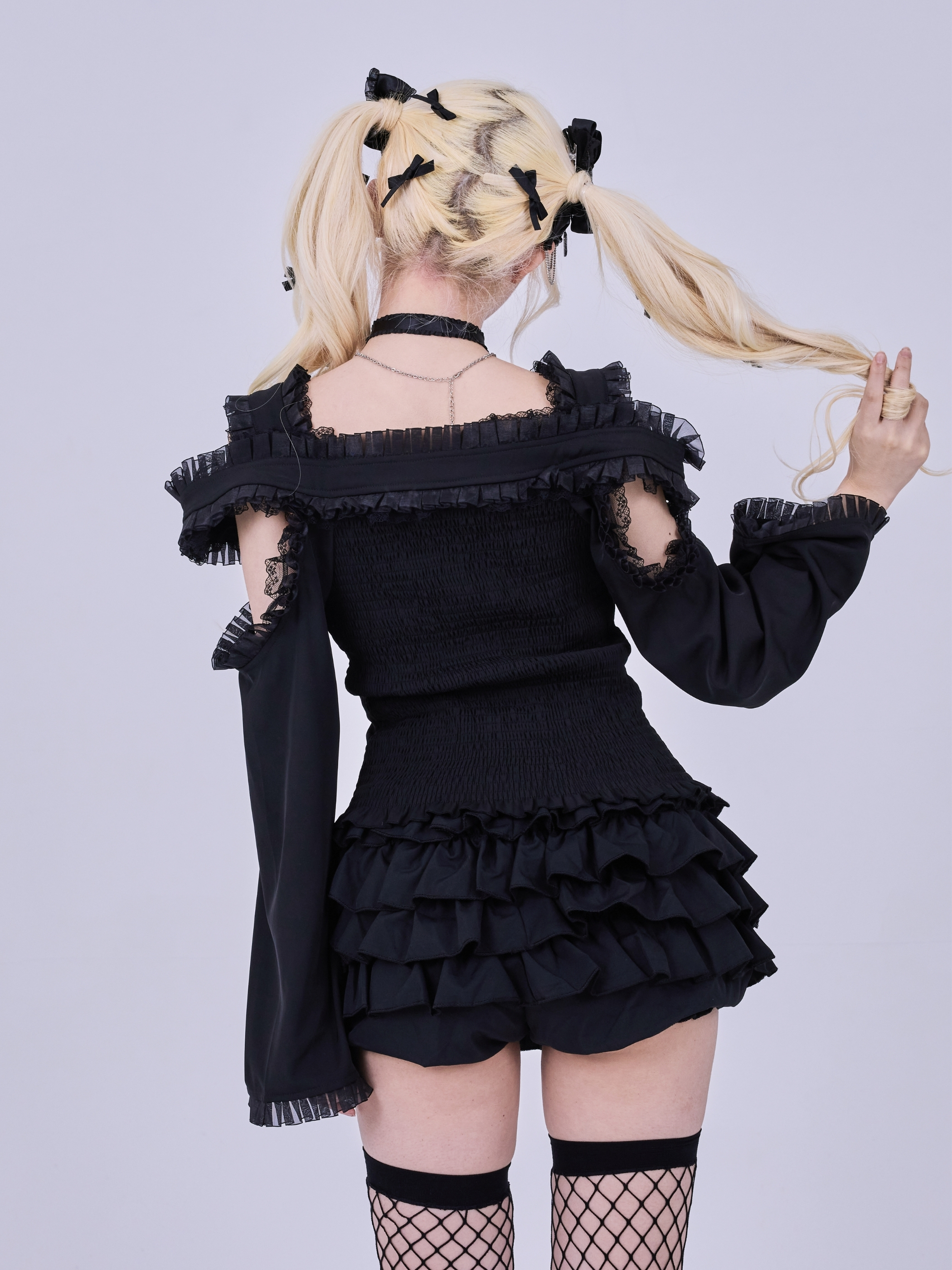 IMVAL / 2way Off-Shoulder Top［BLK］ - QOOZA