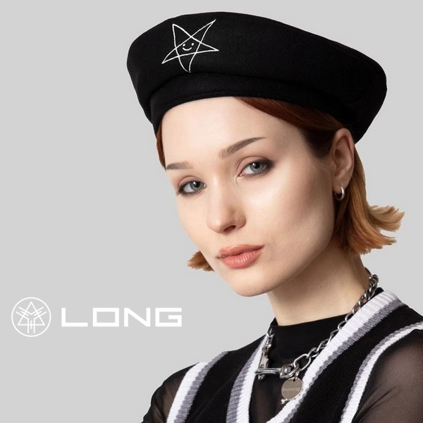 LONG CLOTHING / Satan Loves You Logo Beret ベレー帽 （LONG009）