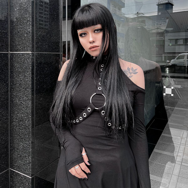 KILLSTAR / Helter Long Sleeve Dress ワンピース （KSRA004913） - QOOZA