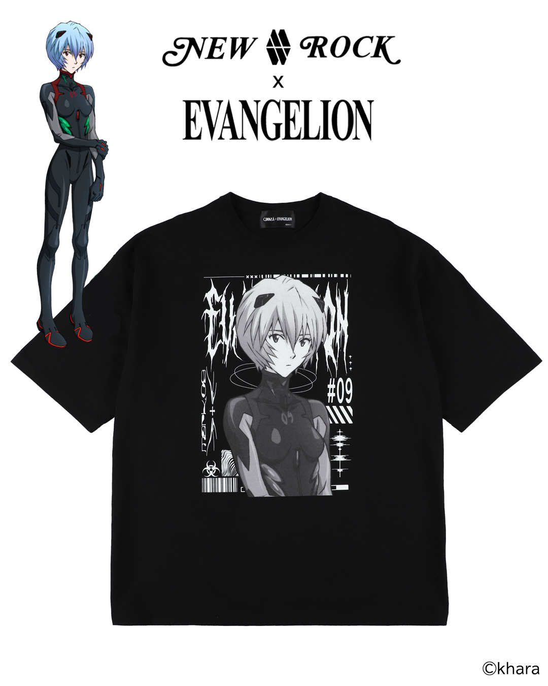 NEW ROCK × EVANGELION / アヤナミレイ（仮称） TEE - QOOZA