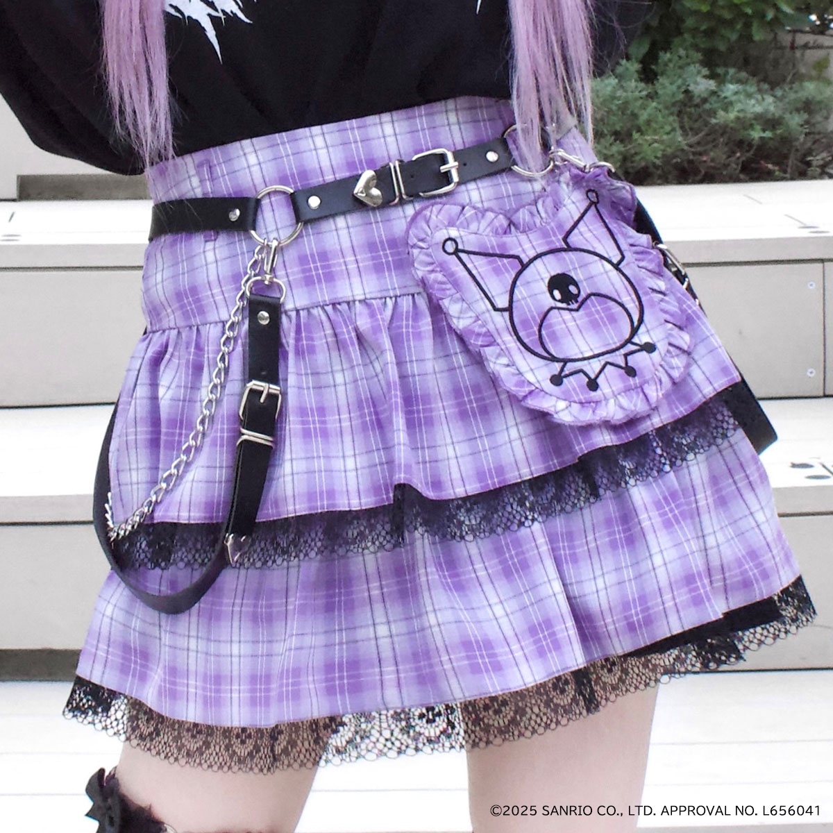 贈り物 QOOZA × QOOZA - skirt mini Kuromi / マイメロディ＆クロミ パンツ