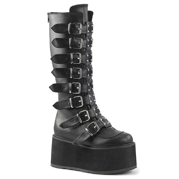 DEMONIA / DAMNED-318 Blk Vegan Leather［DAM318/BVL］ブーツ - QOOZA