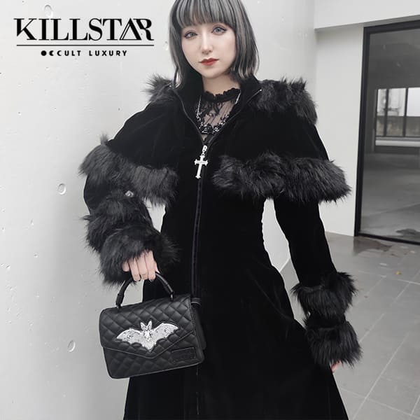 killstar キルスター ポンチョ アウター パーカー ファー コート