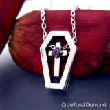 【即納】CrossRoad Diamond / Coffin Necklace ネックレス（CR-3pt）