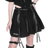 SELECT / ［YUBABY］スカート-BLK［Light rain leatherシリーズ］