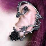 Alchemy / WILD BLACK ROSE EAR WRAP  イヤーカフ（E410）