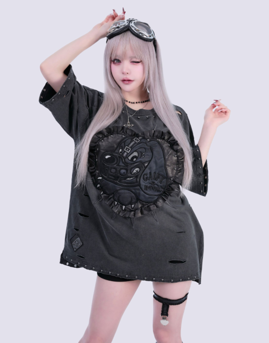 IMVAL×GALFY ガルフィー ブラック Tシャツ タグ付き シワあり IMVAL×GALFY ガルフィー ブラック Tシャツ タグ付き シワあり - メルカリ