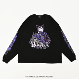 QOOZA×Kuromi×東京13零式 / クロミトリプルコラボ L/S TEE BLK
