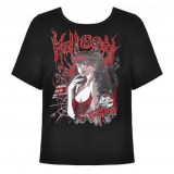 【セール】Dark in Love / Black red Demon Seduction baggy T-shirt [TW416］