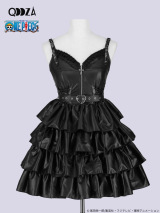 ONE PIECE × QOOZA / PERONA FAUX LEATHER DRESS（Q0036）