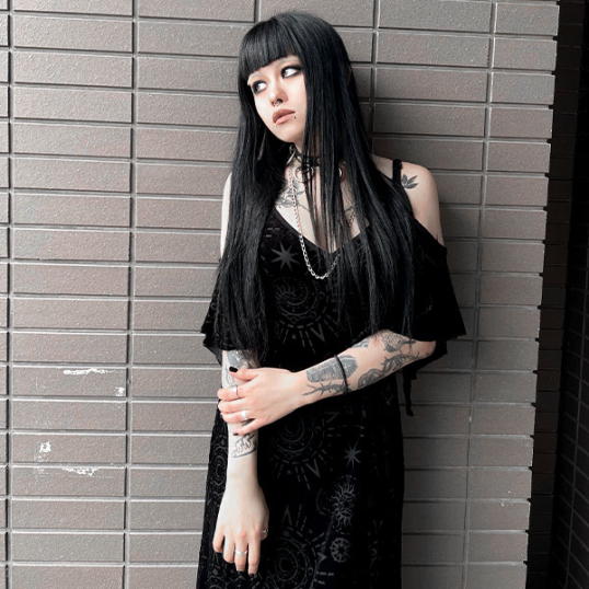 KILLSTAR / Crystal Spirit Burnout Maxi Dress ワンピース